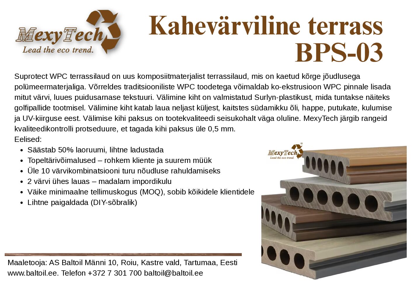 Puitkomposiit terrassilauad
