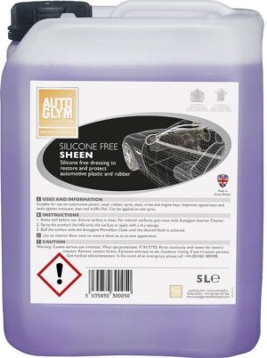 SILICONE FREE SHEEN - Taastage ja kaitske plastikut ja kummi.
